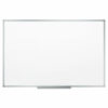 Dry Erase Board with Aluminum Frame, 72" x 48", White Surface, Satin Aluminum Frame