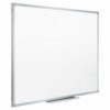 Dry Erase Board with Aluminum Frame, 72" x 48", White Surface, Satin Aluminum Frame - Image 3