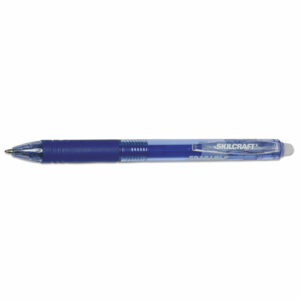 7520016580691, SKILCRAFT Erasable Re-Write Gel Pen, Retractable, Medium 0.7 mm, Blue Ink, Translucent Blue Barrel, Dozen