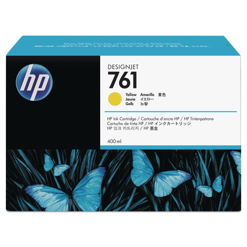 HP 761, (CM992A) Yellow Original Ink Cartridge
