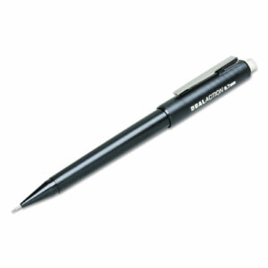 7520013176140, SKILCRAFT Dual Action Mechanical Pencil, 0.7 mm, F (#2.5), Black Lead, Black Barrel, Dozen