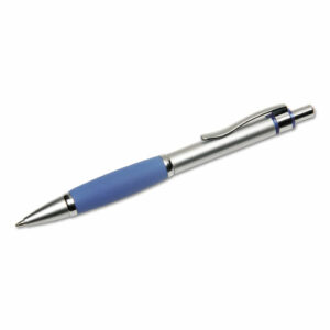 7520014457230, SKILCRAFT Precision 305 Ballpoint Pen, Retractable, Medium 1 mm, Blue Ink, Silver Barrel, Dozen