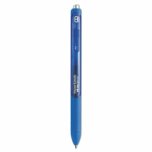 InkJoy Gel Pen, Retractable, Fine 0.5 mm, Blue Ink, Blue Barrel, Dozen