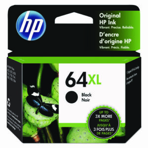 HP 64XL, (N9J92AN) High-Yield Black Original Ink Cartridge