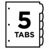 Big Tab Printable White Label Tab Dividers, 5-Tab, 11 x 8.5, White, 20 Sets - Image 8