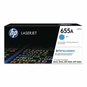 HP 655A, (CF451A) Cyan Original LaserJet Toner Cartridge