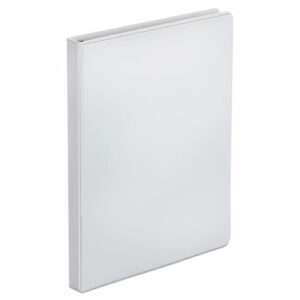 Economy Round Ring View Binder, 3 Rings, 0.5" Capacity, 11 x 8.5, White