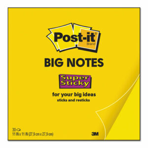 Big Notes, Unruled, 11 x 11, Yellow, 30 Sheets
