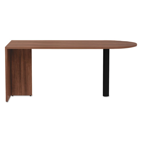 Alera Valencia Series D-Top Desk, 71" x 29.5" x 29.5", Modern Walnut - Image 2