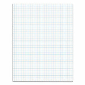 Cross Section Pads, Cross-Section Quadrille Rule (4 sq/in, 1 sq/in), 50 White 8.5 x 11 Sheets