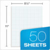 Cross Section Pads, Cross-Section Quadrille Rule (8 sq/in, 1 sq/in), 50 White 8.5 x 11 Sheets - Image 3