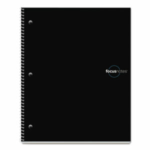 FocusNotes Notebook, 1-Subject, Lecture/Cornell Rule, Blue Cover, (100) 11 x 9 Sheets