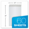 Memo Pads, Narrow Rule, Assorted Cover Colors, 60 White 3 x 5 Sheets, 3/Pack - Image 2