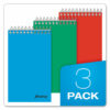 Memo Pads, Narrow Rule, Assorted Cover Colors, 60 White 3 x 5 Sheets, 3/Pack - Image 5
