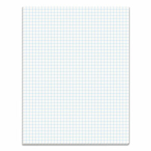 Quadrille Pads, Quadrille Rule (4 sq/in), 50 White 8.5 x 11 Sheets