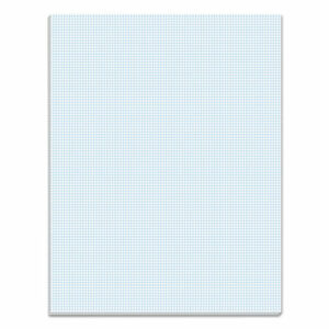 Quadrille Pads, Quadrille Rule (10 sq/in), 50 White 8.5 x 11 Sheets