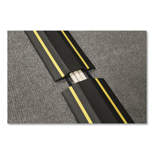 Medium-Duty Floor Cable Cover, 3.25" Wide x 30 ft Long, Black - Image 2