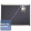 Prestige Plus Magnetic Fabric Bulletin Boards, 72" x 48", Gray Surface, Satin Aluminum Frame - Image 5