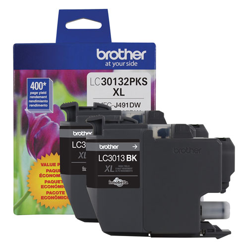 LC30132PKS High-Yield Ink, 400 Page-Yield, Black, 2/Pack - Image 2
