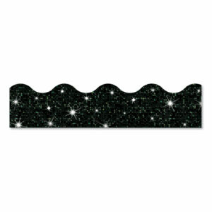 Sparkle Terrific Trimmers, Sparkles, 2.75" x 32 ft, Black Sparkle, 12/Set