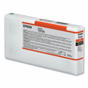 T913A00 (T913) UltraChrome HDX Ink, 200 mL, Orange