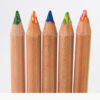 Tri-Tone Color Pencils, 3.8 mm, Assorted Tri-Tone Lead Colors, Tan Barrel, Dozen - Image 3