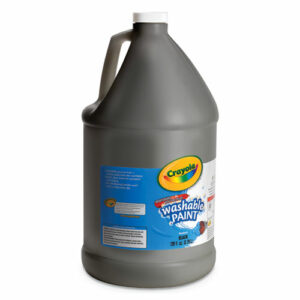 Washable Paint, Black, 1 gal Bottle