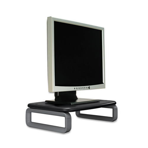 Monitor Stand with SmartFit, For 24" Monitors, 15.5" x 12" x 3" to 6", Black/Gray, Supports 80 lbs - Image 2