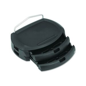 LCD Monitor Stand, 18" x 12.5" x 5", Black, Supports 35 lbs