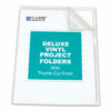 Deluxe Vinyl Project Folders, Letter Size, Clear, 50/Box - Image 2