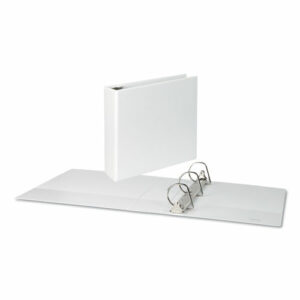 Slant D-Ring View Binder, 3 Rings, 3" Capacity, 11 x 8.5, White