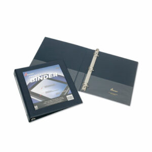 7510014621388, SKILCRAFT Framed Slant-D Ring View Binder, 3 Rings, 1" Capacity, 11 x 8.5, Navy Blue