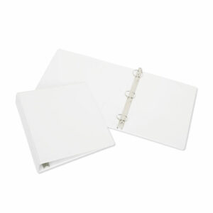 7510012038814, SKILCRAFT Round Ring View Binder, 3 Rings, 2" Capacity, 11 x 8.5, White