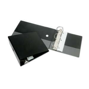 7510013925283, SKILCRAFT Slant-D Ring Binder, 3 Rings, 5" Capacity, 11 x 8.5, Black