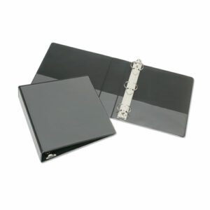 7510014126338, SKILCRAFT Slant D-Ring View Binder, 3 Rings, 3" Capacity, 11 x 8.5, Black