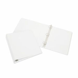 7510015104859, SKILCRAFT Round Ring View Binder, 3 Rings, 0.5" Capacity, 11 x 8.5, White