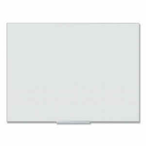 Floating Glass Ghost Grid Dry Erase Board, 48" x 36" (Actual Size: 47" x 35"), White Surface