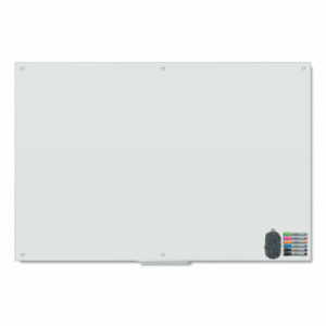 Magnetic Glass Dry Erase Board Value Pack, 72" x 48" (Actual Size: 70" x 47"), Frosted White Surface