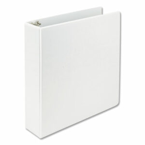 Earth's Choice Plant-Based D-Ring View Binder, 3 Rings, 2" Capacity, 11 x 8.5, White
