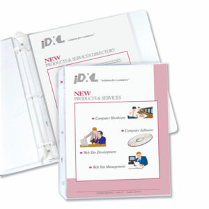 Polypropylene Sheet Protectors, Heavy-Duty, Side: 3-Hole Punched, Top Load 8.5 x 11 Insert, Clear Front, 100/Box