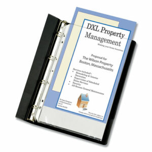 Polypropylene Sheet Protectors, Heavy-Duty, Side: 7-Hole Punched, Top Load 8.5 x 14 Insert, Clear Front, 50/Box