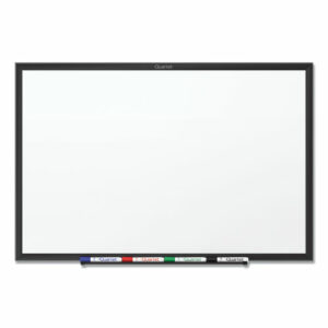 Classic Series Total Erase Dry Erase Boards, 36" x 24", White Surface, Black Aluminum Frame