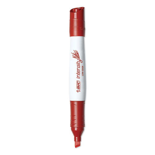 Intensity Low Odor Chisel Tip Dry Erase Marker, Extra-Broad Bullet Tip, Red, Dozen - Image 2