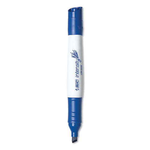 Intensity Low Odor Chisel Tip Dry Erase Marker, Broad Chisel Tip, Blue, Dozen - Image 2