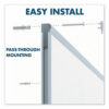 Dry Erase Board with Aluminum Frame, 72" x 48", White Surface, Satin Aluminum Frame - Image 8