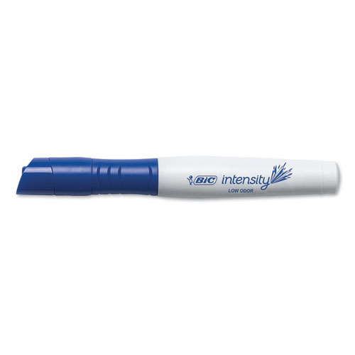 Intensity Low Odor Chisel Tip Dry Erase Marker, Broad Chisel Tip, Blue, Dozen - Image 4