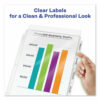 Print and Apply Index Maker Clear Label Sheet Protector Dividers with White Tabs, 8-Tab, 11 x 8.5, Clear, 1 Set - Image 3