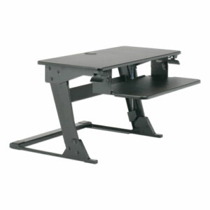 7110016810786, SKILCRAFT Desktop Sit-Stand Workstation, 35.4" x 23.2" x 6.2" to 20", Black