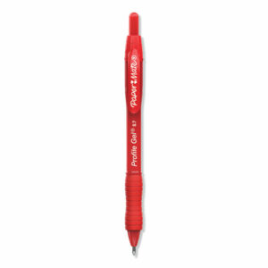 Profile Gel Pen, Retractable, Medium 0.7 mm, Red Ink, Translucent Red Barrel, Dozen
