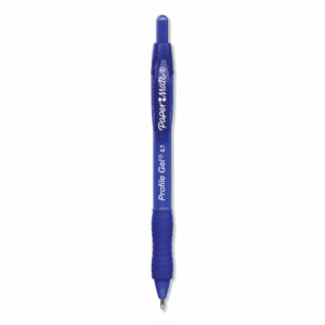 Profile Gel Pen, Retractable, Medium 0.7 mm, Blue Ink, Translucent Blue Barrel, Dozen